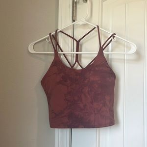 Pink sports crop top